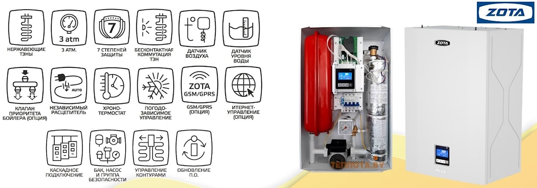 Купить электрокотел ZOTA (Зота) MK-S Plus 9 кВт