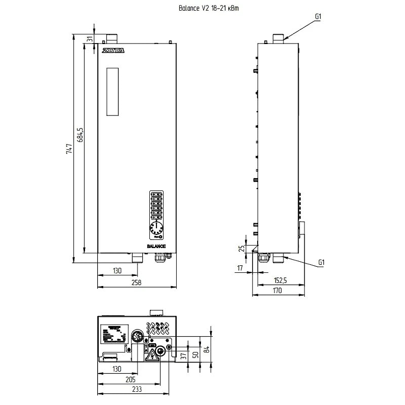 Электрокотел  ZOTA Balance V2 - 18