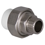 Купить муфту комб. разъемная нар.р. 20x1/2" (серый / белый цв.)