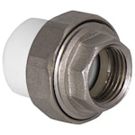 Купить муфту комб. разъемная вн.р.(американка) 20x1/2" O-ring (серый / белый цв.)