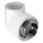 Купить угольник комб. вн.р. 32x1" под ключ (белый цв.)